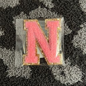 Stoney Clover Lane Glitter Varsity Letter Patch - GUAVA